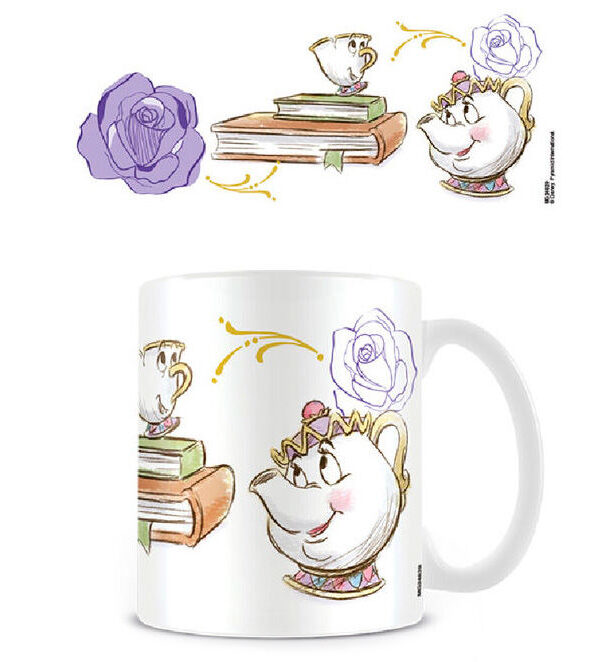 Taza Chip y Mrs Potts La Bella y La Bestia Disney 315ml - Imagen 1