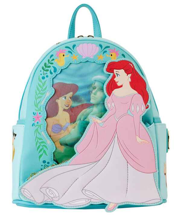 Mochila lenticular Ariel La Sirenita Disney Loungefly 26cm - Imagen 1