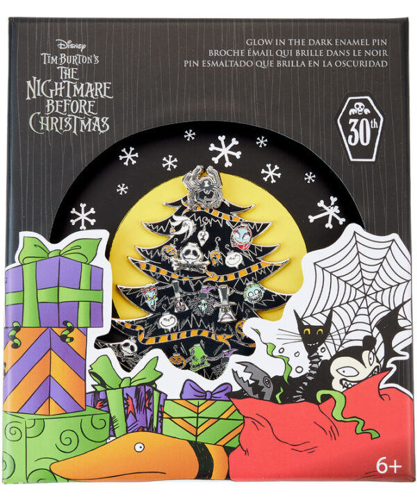 Pin Arbol Luces Pesadilla Antes de Navidad Disney Loungefly - Imagen 1