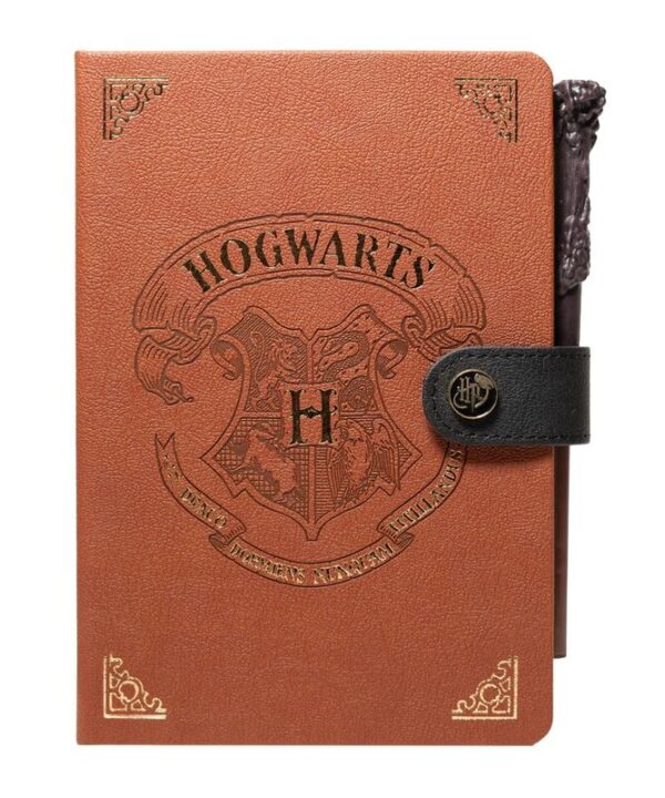 Cuaderno A5 premium + boligrafo varita Hogwarts Harry Potter - Imagen 1