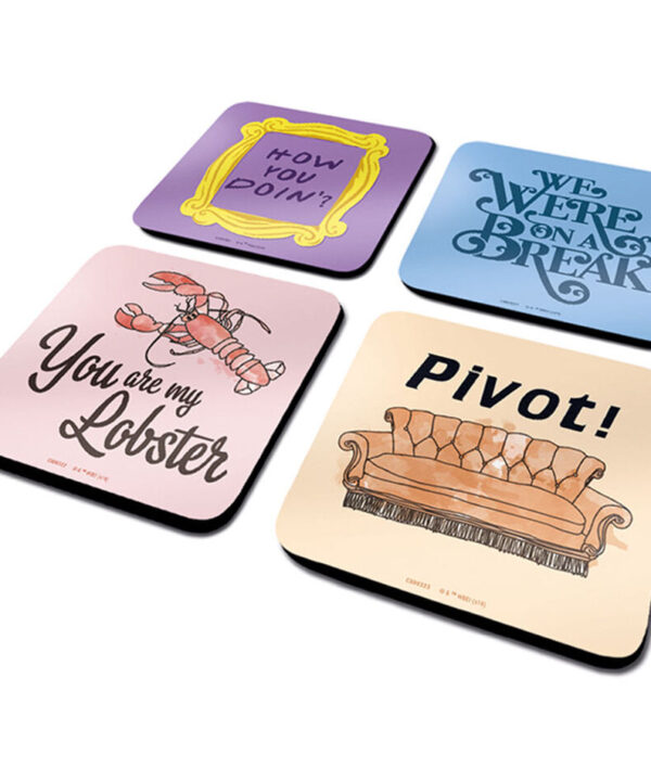 Set posavasos Frases Friends - Imagen 1