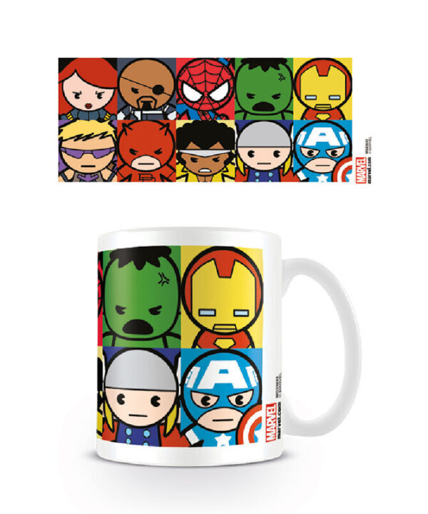 Taza Personajes Kawaii Marvel 315ml - Imagen 1