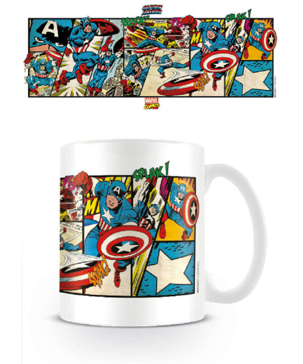 Taza Capitan America Marvel 315ml - Imagen 1