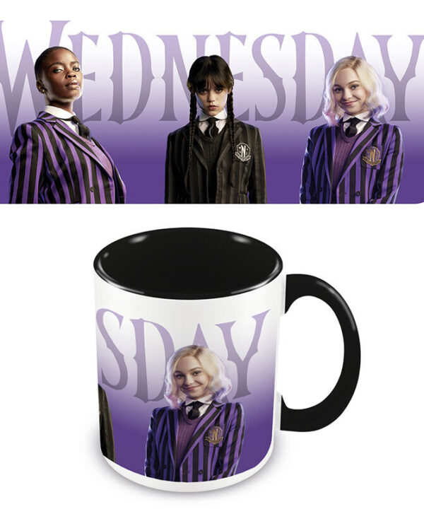 Taza Estudiantes de Nevermore Miercoles Wednesday 315ml - Imagen 1