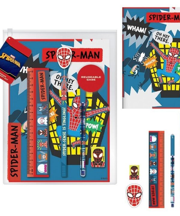 Set papeleria con libreta Spiderman Marvel - Imagen 1