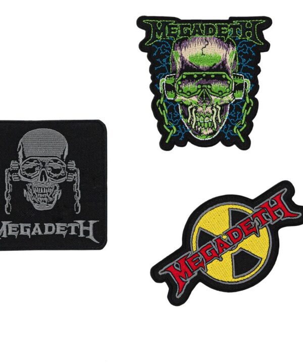 Set 3 parches Megadeth - Imagen 1