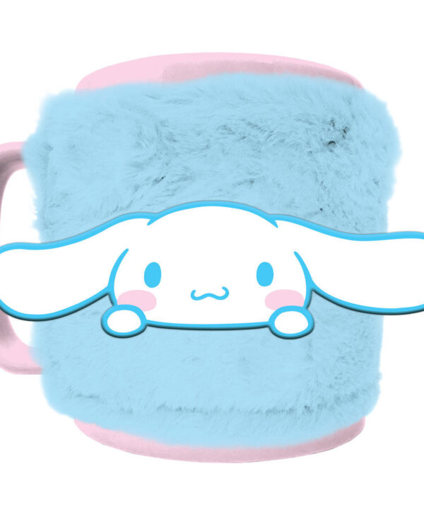 Taza funda de peluche Cinnamoroll Hello Kitty 440ml - Imagen 1
