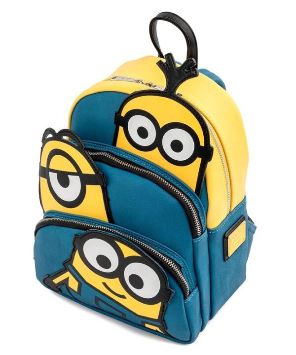 Mochila Triple Minion Bello Minions Loungefly 27cm - Imagen 2