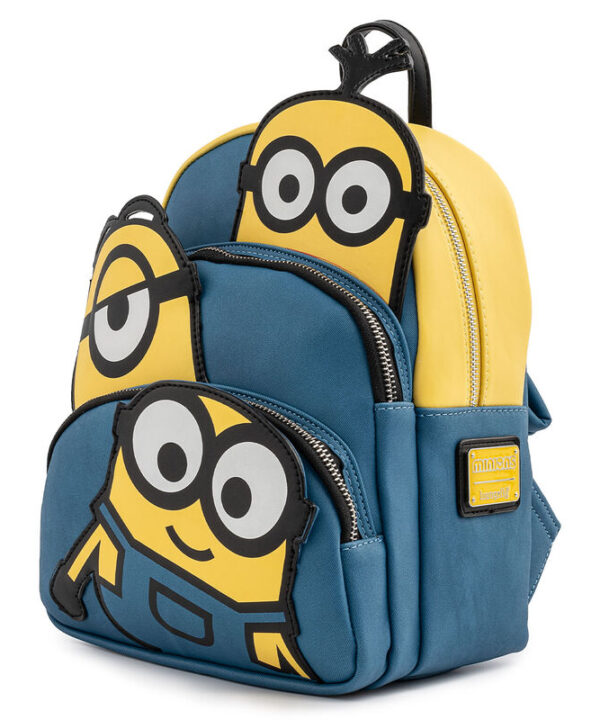 Mochila Triple Minion Bello Minions Loungefly 27cm - Imagen 6