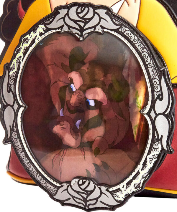 Mochila Villanos Escena Gaston La Bella y la Bestia Disney Loungefly 26cm - Imagen 5