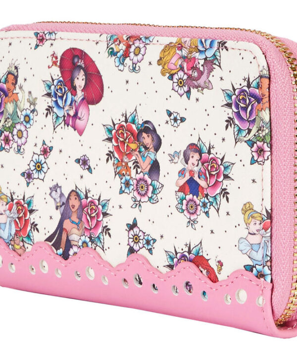 Cartera Floral Tattoo Princess Disney Loungefly - Imagen 4