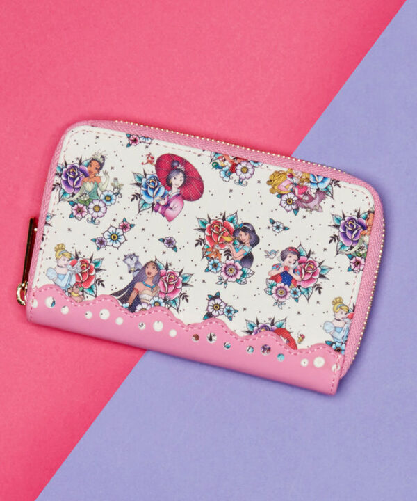 Cartera Floral Tattoo Princess Disney Loungefly - Imagen 5