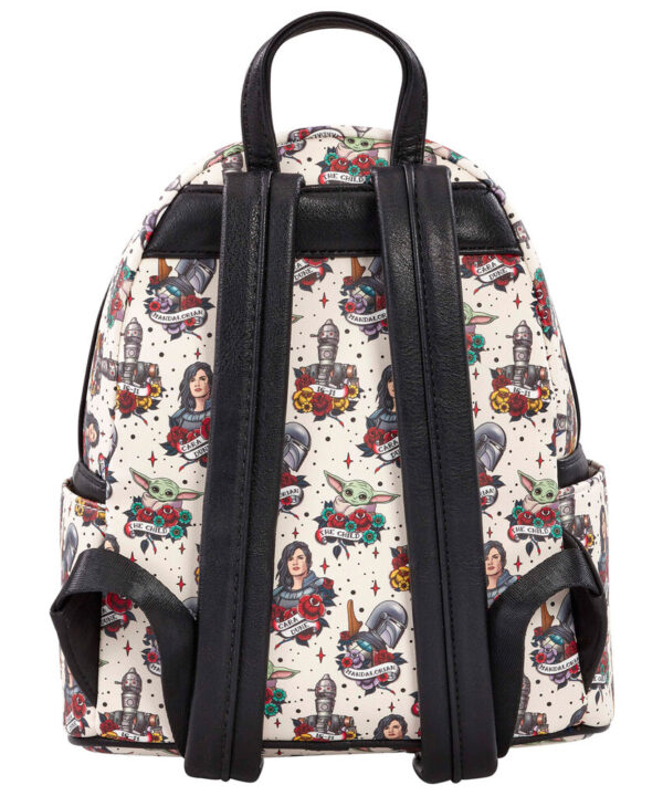 Mochila Tattoo The Mandalorian Star Wars Loungefly 26cm - Imagen 2