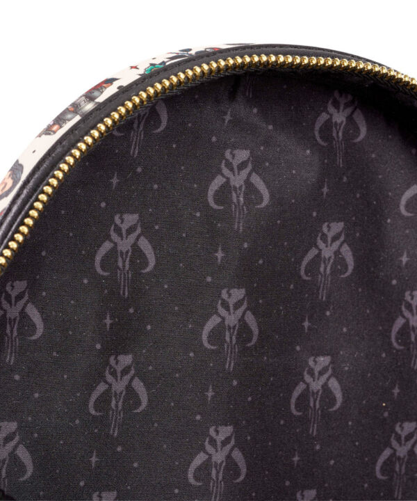 Mochila Tattoo The Mandalorian Star Wars Loungefly 26cm - Imagen 3
