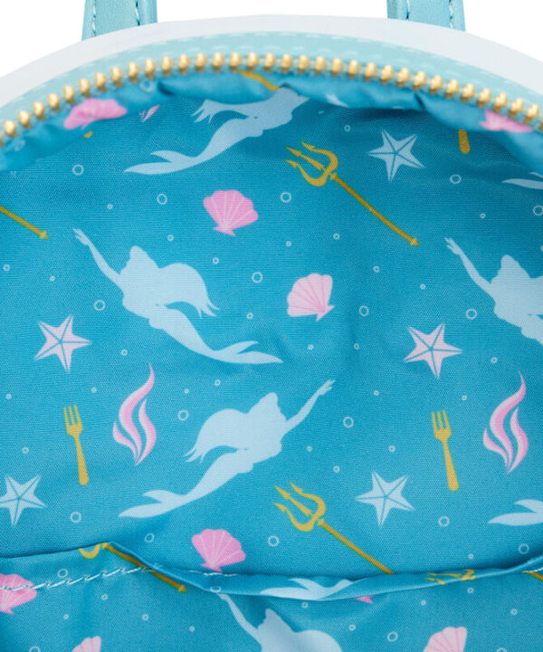 Mochila Regalo de Triton La Sirenita Disney Loungefly 26cm - Imagen 6
