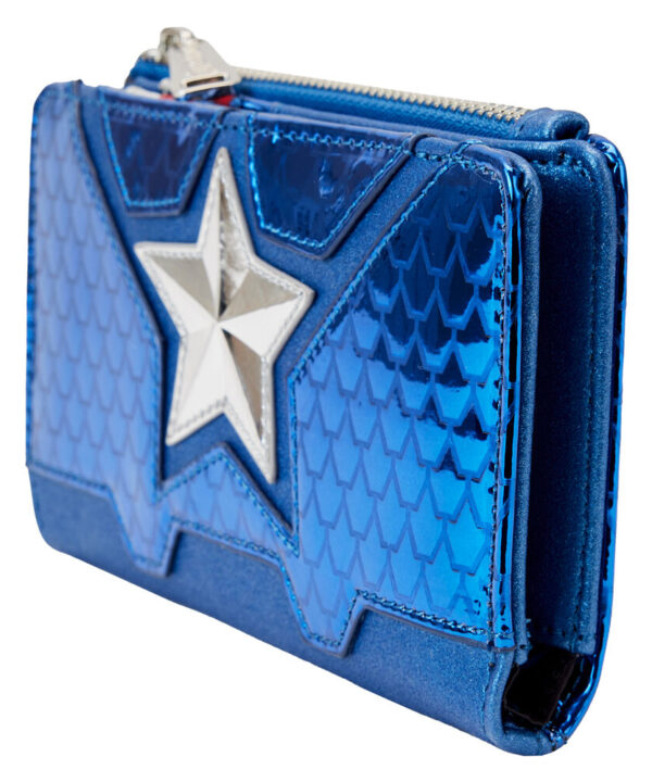 Cartera metallic Capitan America Marvel Loungefly - Imagen 3