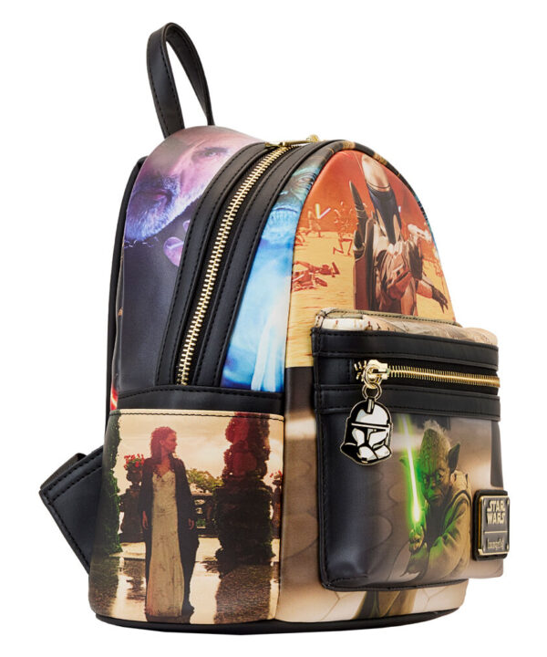 Mochila El Ataque de los Clones Episode II Star Wars Loungefly 26cm - Imagen 4