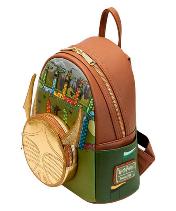 Mochila Snitch Dorada Harry Potter Loungefly 26cm - Imagen 2