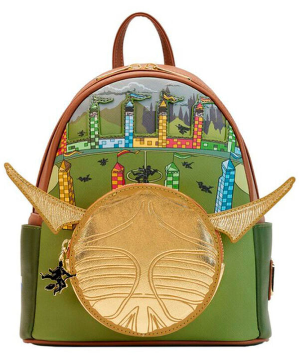 Mochila Snitch Dorada Harry Potter Loungefly 26cm - Imagen 5