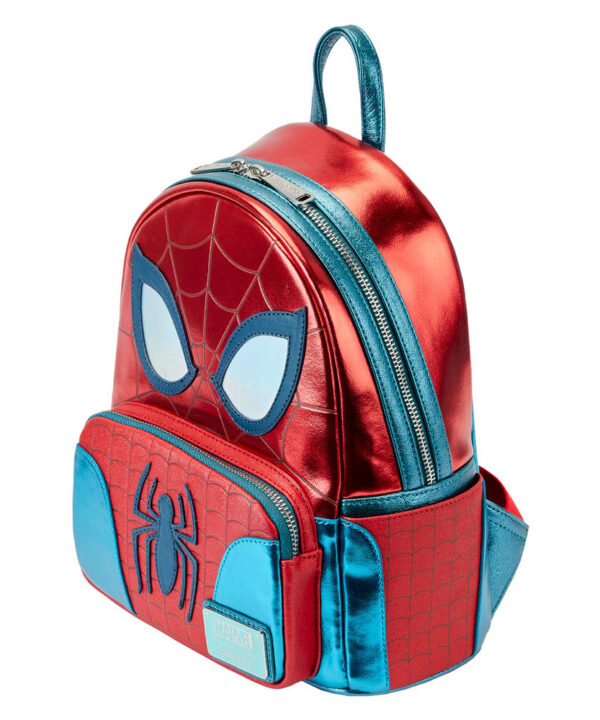 Mochila Metallic Spiderman Marvel Loungefly 25cm - Imagen 3
