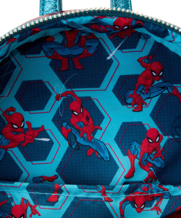 Mochila Metallic Spiderman Marvel Loungefly 25cm - Imagen 5