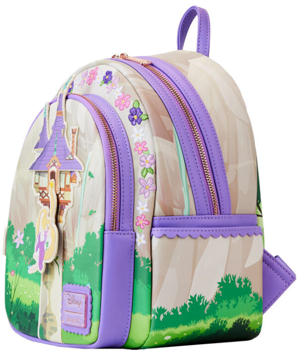 Mochila Swinging from the Tower Tangled Rapunzel Disney Loungefly 28cm - Imagen 3
