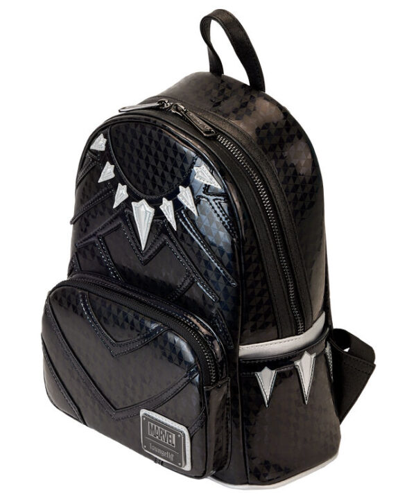Mochila Metallic Black Panther Marvel Loungefly 25cm - Imagen 3