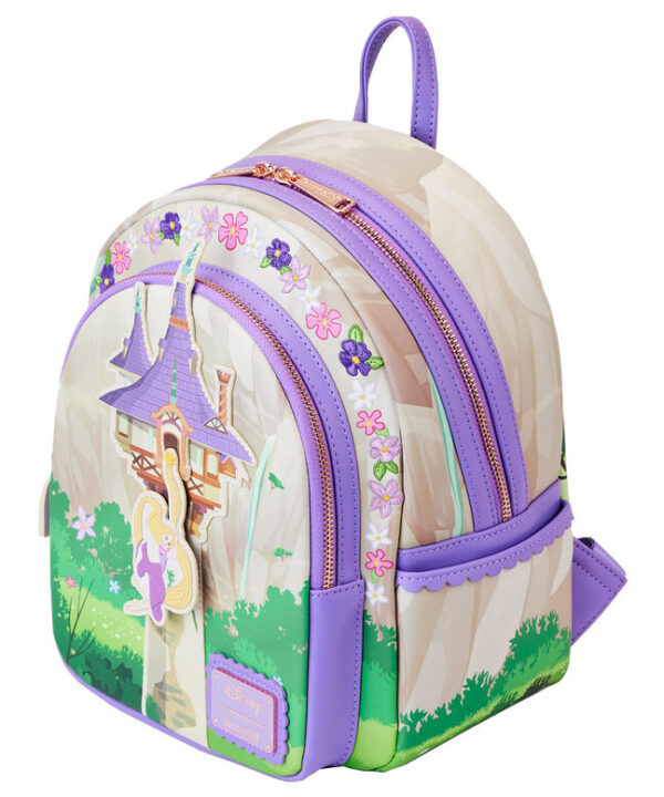 Mochila Swinging from the Tower Tangled Rapunzel Disney Loungefly 28cm - Imagen 4