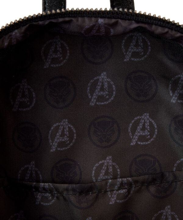 Mochila Metallic Black Panther Marvel Loungefly 25cm - Imagen 6