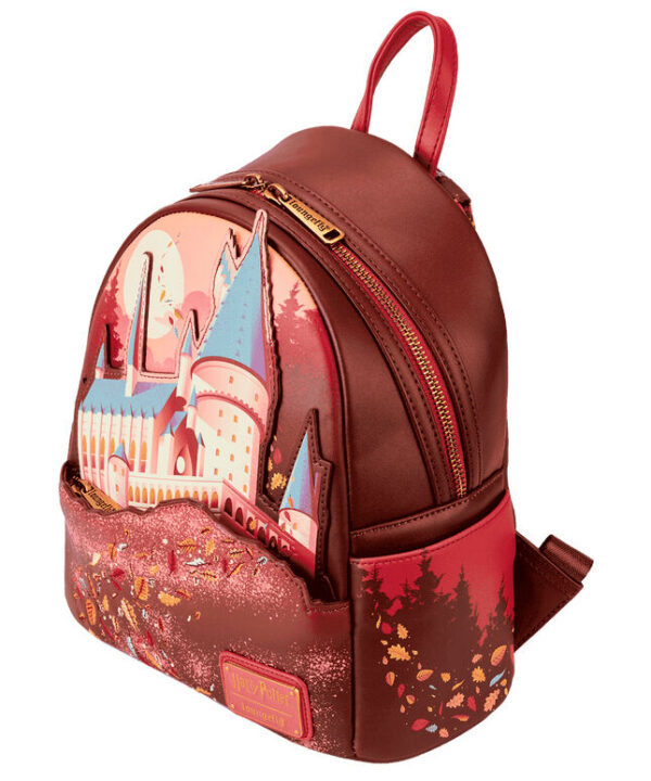 Mochila Hogwarts Fall Leaves Harry Potter Loungefly 26cm - Imagen 2