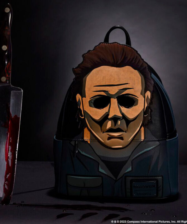 Mochila Michael Myers Mask Cosplay Halloween Loungefly 26cm - Imagen 8