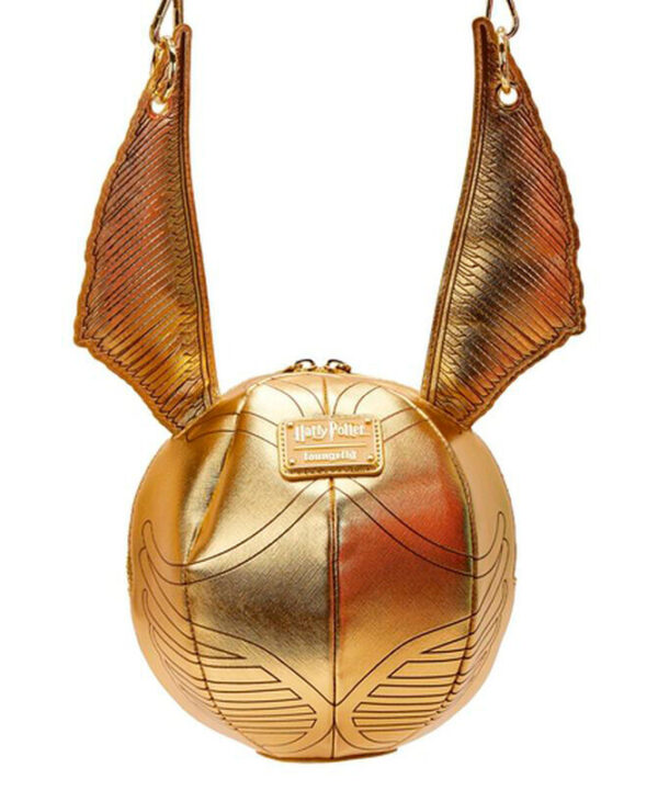 Bolso bandolera Snitch dorada Harry Potter Loungefly - Imagen 4