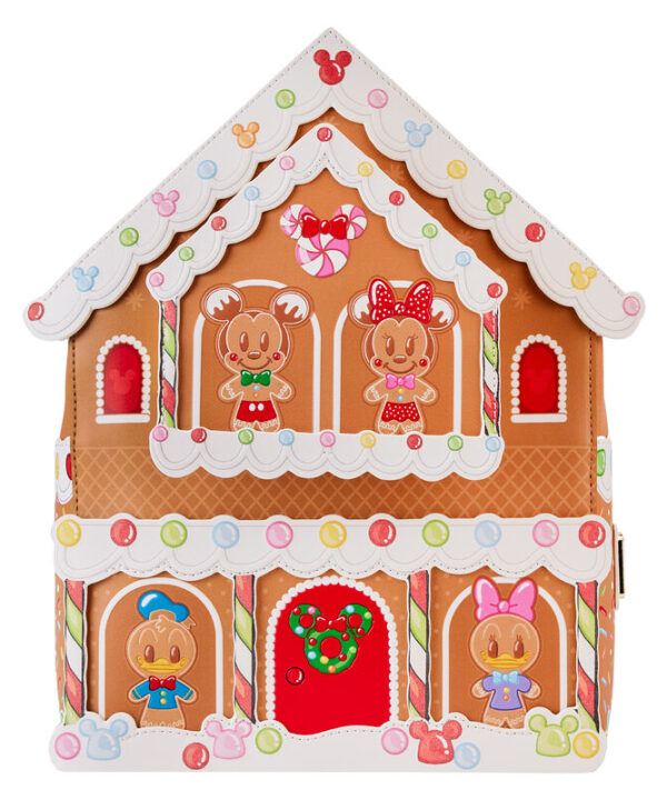 Mochila Gingerbread House Mickey & Friends Disney Loungefly 32cm - Imagen 1