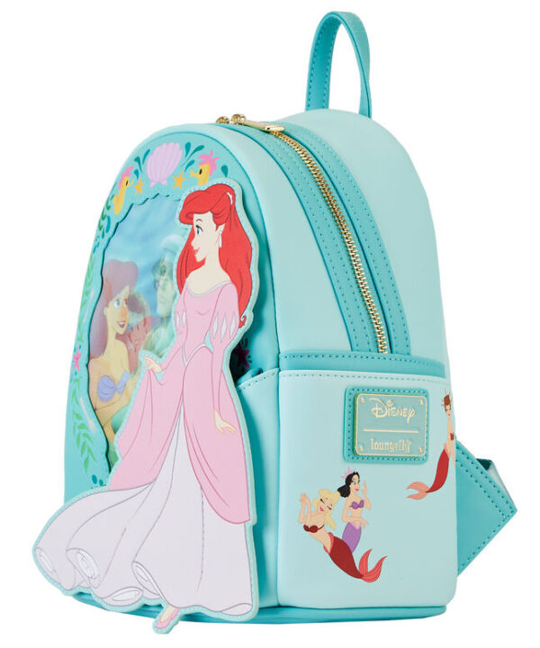 Mochila lenticular Ariel La Sirenita Disney Loungefly 26cm - Imagen 2