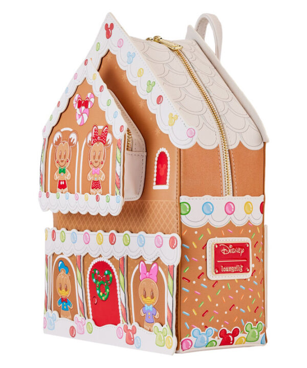 Mochila Gingerbread House Mickey & Friends Disney Loungefly 32cm - Imagen 2