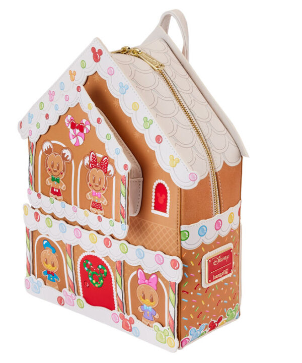 Mochila Gingerbread House Mickey & Friends Disney Loungefly 32cm - Imagen 3
