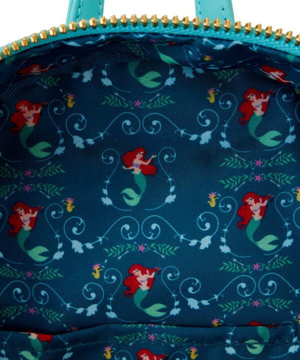 Mochila lenticular Ariel La Sirenita Disney Loungefly 26cm - Imagen 6