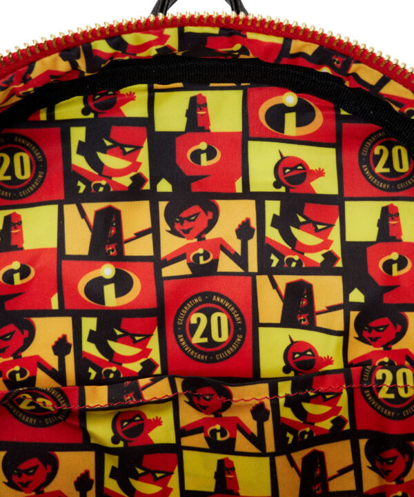 Mochila 20th Anniversary Los Increibles Disney Pixar Loungefly 30cm - Imagen 5