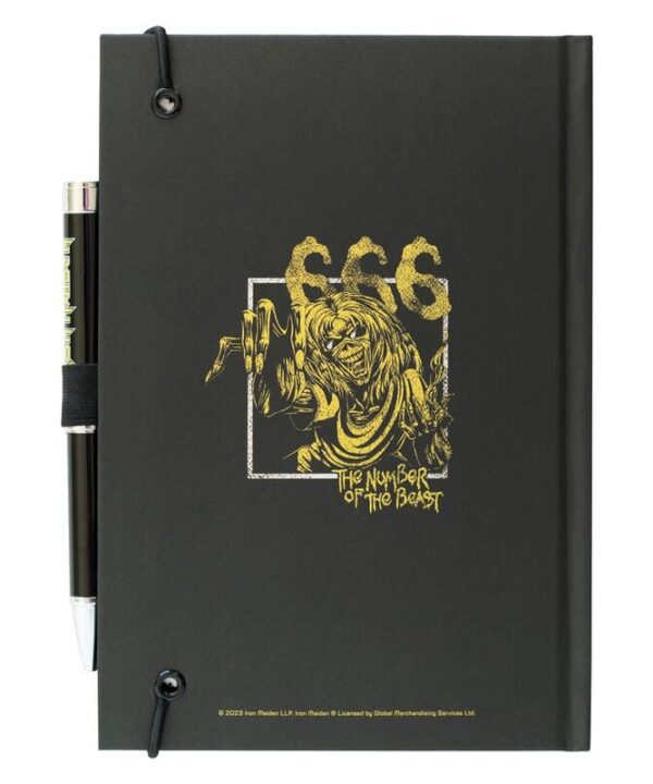 Cuaderno A5 premium + boligrafo proyector Iron Maiden - Imagen 2
