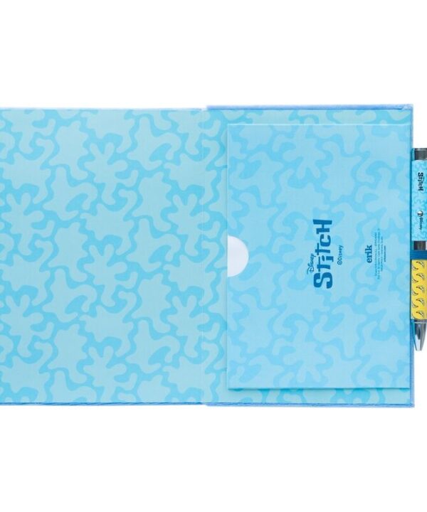 Cuaderno A5 premium + boligrafo proyector Stitch Disney - Imagen 4