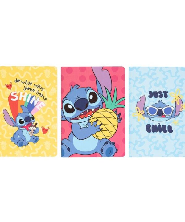 Set 3 cuadernos A5 Tropical Stitch Disney - Imagen 2