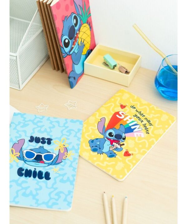 Set 3 cuadernos A5 Tropical Stitch Disney - Imagen 3