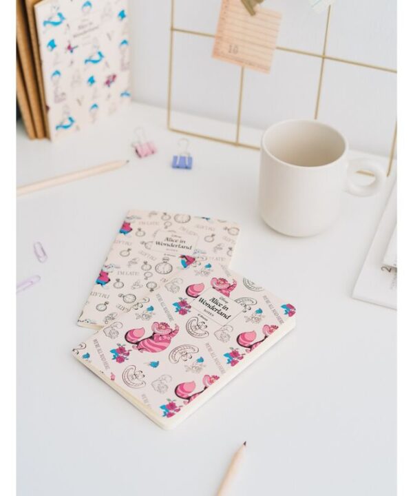 Set 3 cuadernos A6 Alicia en el Pais de las Maravillas Disney - Imagen 3