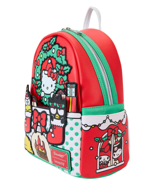 Mochila Christmas Hello Kitty Sanrio Loungefly 26cm - Imagen 3