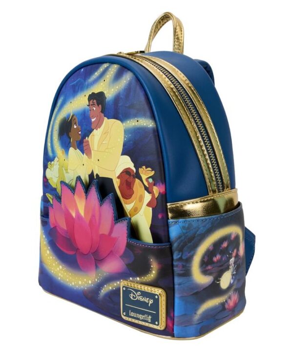 Mochila 15th Anniversary Tiana y El Sapo Disney Loungefly 26cm - Imagen 4
