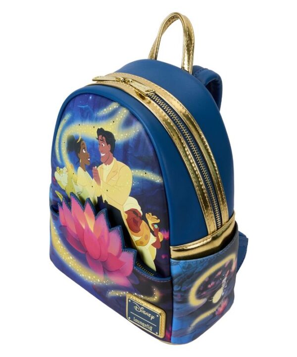 Mochila 15th Anniversary Tiana y El Sapo Disney Loungefly 26cm - Imagen 5