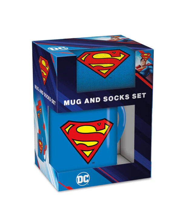 Set Taza y Calcetines Logo Superman DC Comics - Imagen 2