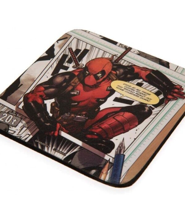 Taza + Llavero + Posavasos Deadpool Marvel - Imagen 5