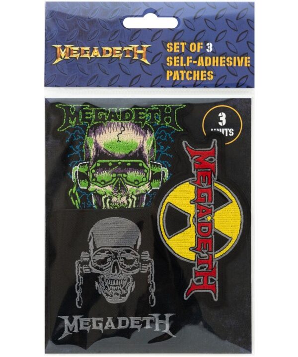 Set 3 parches Megadeth - Imagen 2
