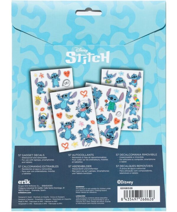 Set pegatinas reutilizables Stitch Disney - Imagen 3